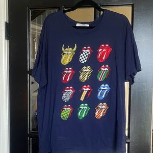 Free People Day Dreamer T-shirt - XL Navy Blue